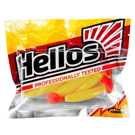Виброхвост Vigor 3,75&#39;/9.5 см Yellow RT 7шт. (HS-6-038) Helios