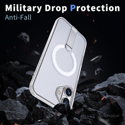 Прозрачный чехол Mesh Pro Magnetic Case для iPhone 16 Plus