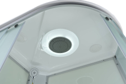 Душевая кабина AvaCan (АваКан) C5012L LED с высоким поддоном, с ГМ, с электрикой и LED освещением, 120х80х215