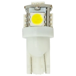 Лампочка светодиодная T10-5050-5SMD 12v белая KING T10-5050-5SMD W