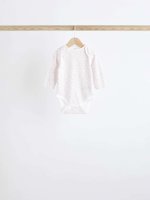 Боди с длинным рукавом для малышей Next K79-553, 5 шт., Белый, Розовый