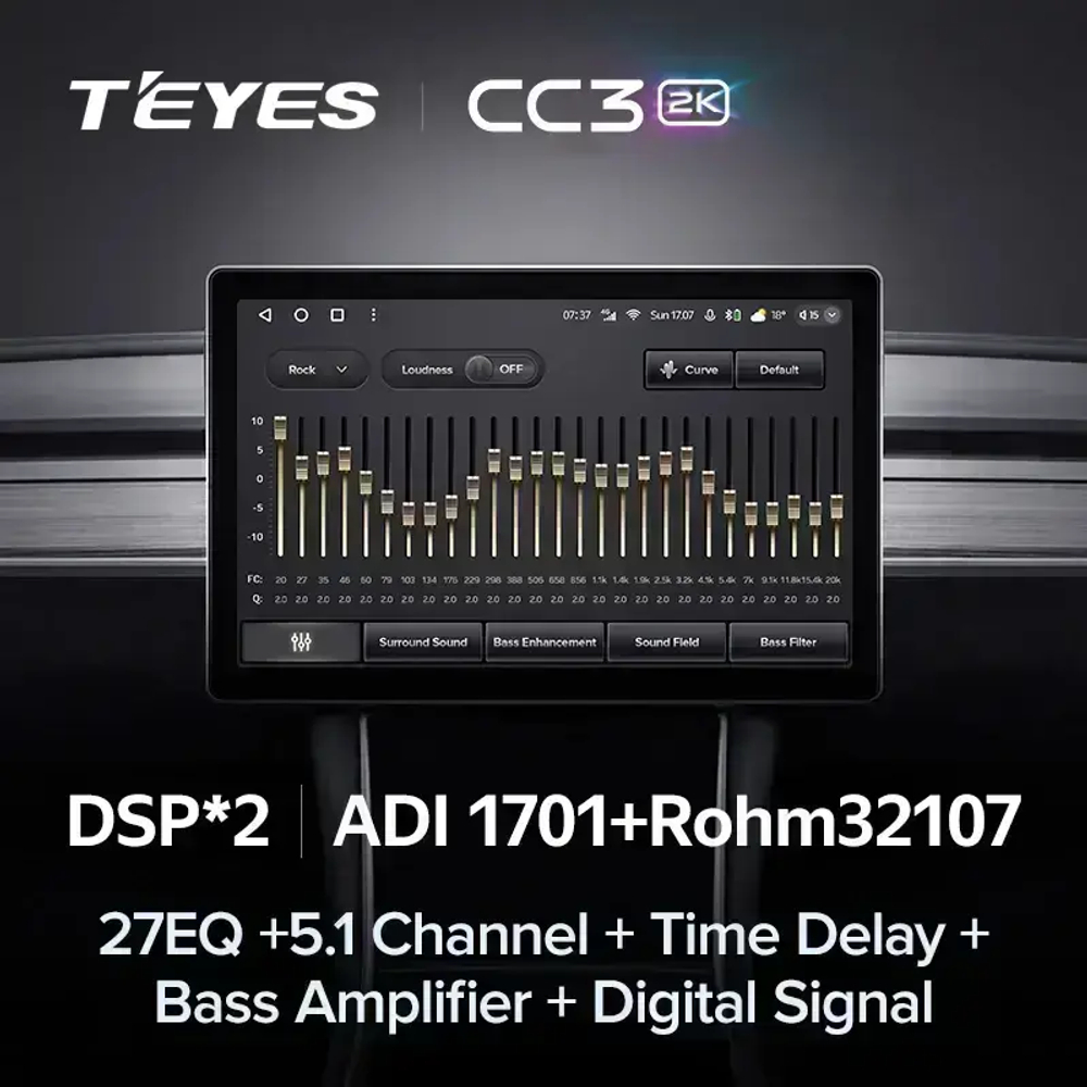 Магнитола для Peugeot 206 1998-2012 - Teyes CC3-2K-360 монитор 13" 2K QLED на Android 10, 6Гб+128Гб, CarPlay, 4G SIM-слот, 4 камеры в комплекте