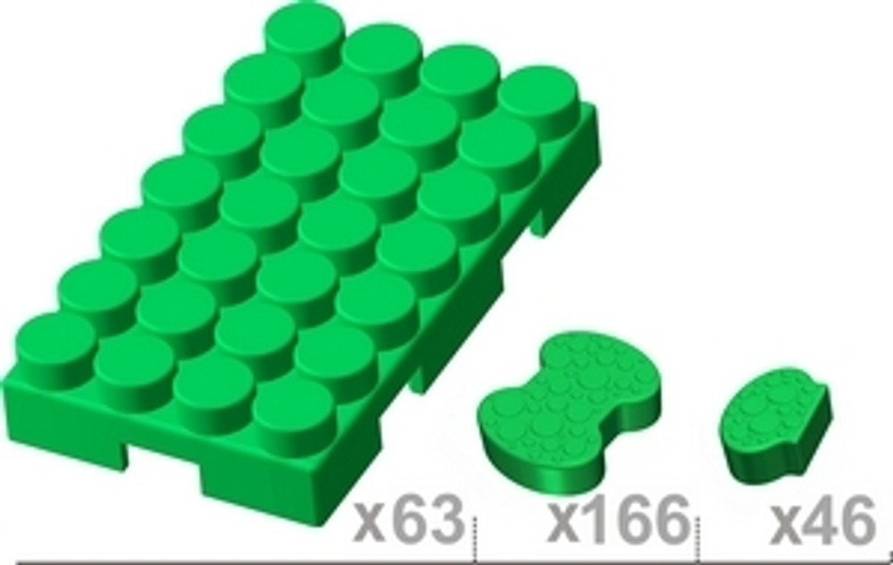 Конструктор Leco Платформы GigaBloks 5"