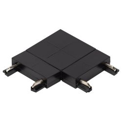 Коннектор ЭРА TRM-S5-CC BK угловой для тонкого магнитного шинопровода черный | Магнитный шинопровод и аксессуары