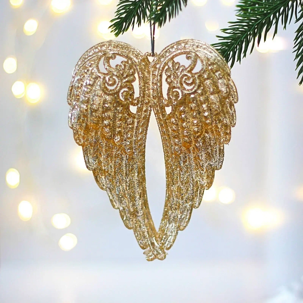Подвеска «Взмах крыльев» 14,5*11,5 см, Золото