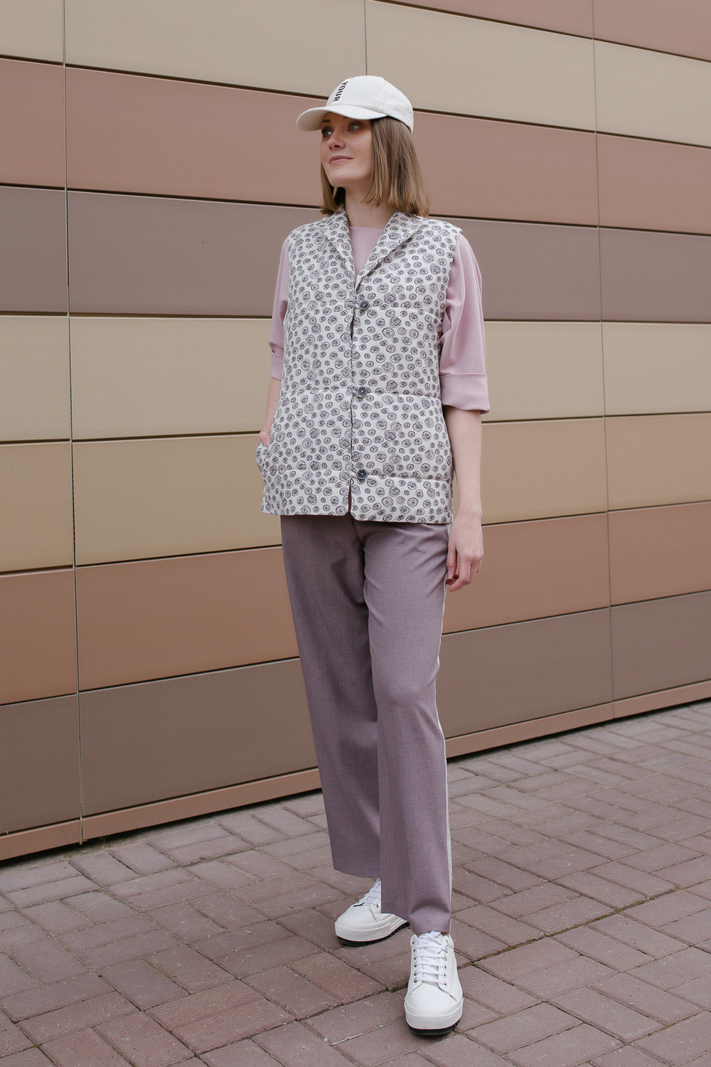 Жилет с подкладом 2889АЕ, галактика #296Г062889АЕ