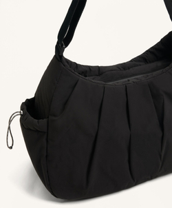 OYSHO Сумка-шоппер с боковыми карманами, черный