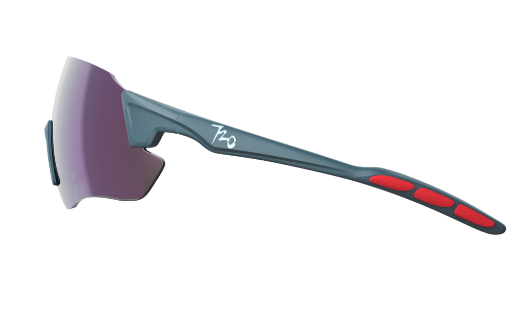 Спортивные очки с диоптриями 720armour Kamikaze + / Matte Teal Blue / HC Violet Pink Lens