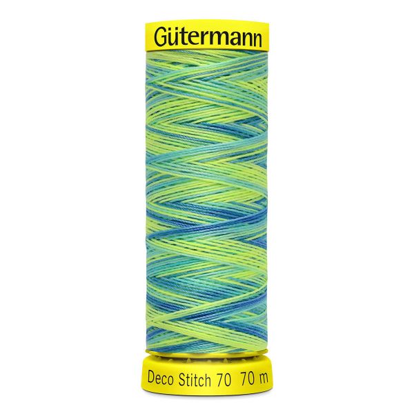 Нитки отделочные Gutermann Deco Stitch multicolor 70 (70 метров), 5 кат. | 9968