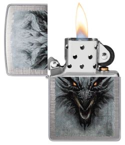 Зажигалка Zippo Dragon Design с покрытием Linen Weave (48732) 3