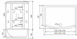 Душевой бокс Timo Standart T 1140 140x90
