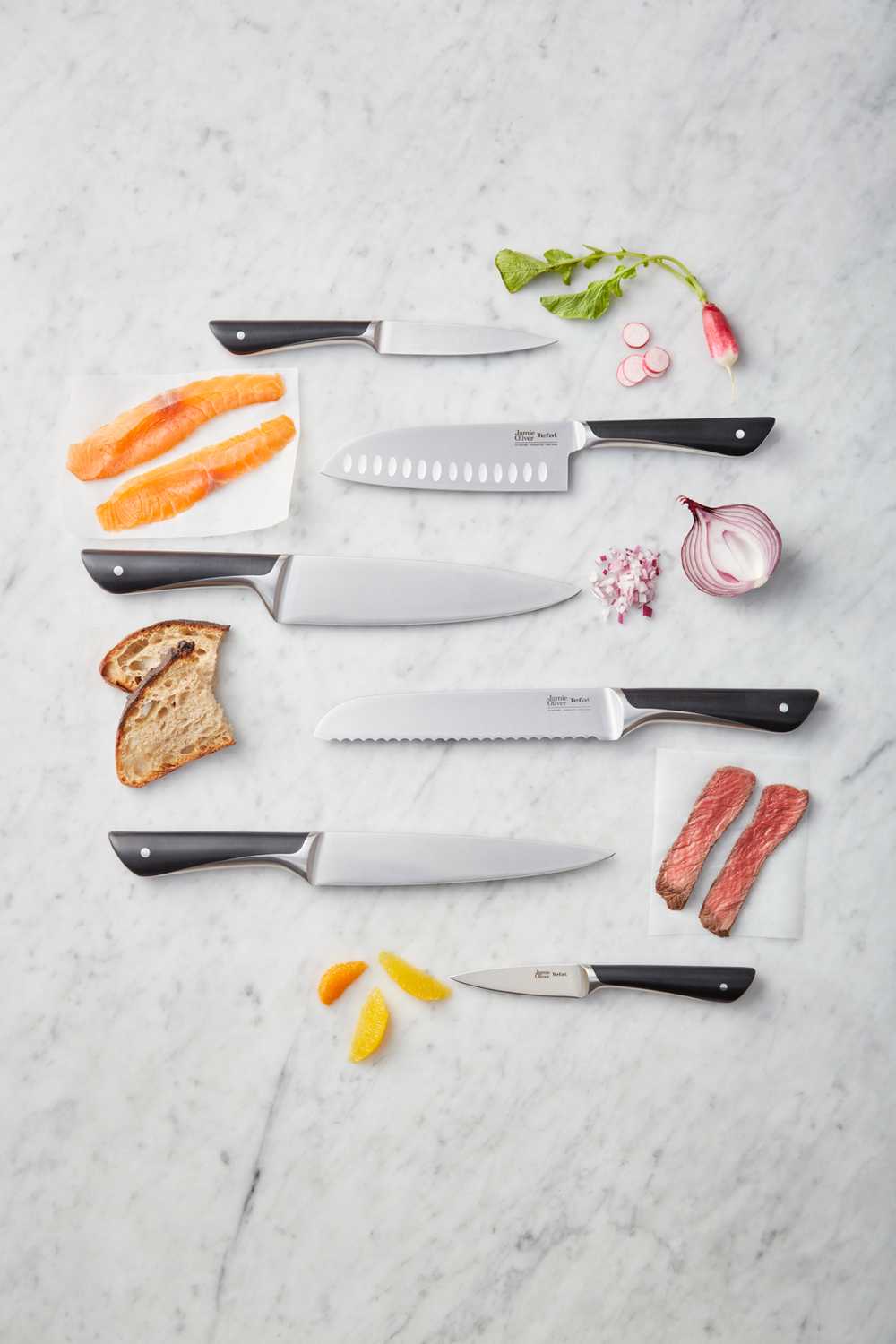 Блок с ножами Tefal Jamie Oliver 7 предметов K267S656