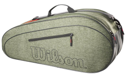 Сумка теннисная Wilson Team 6 PK Racket Bag - heather green