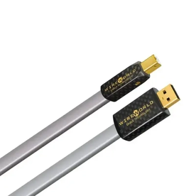 Wireworld Platinum Starlight 8 USB 2.0 A-B Flat Cable 1.0m, кабель USB, тип A-B, 1м. (P2AB1.0M-8)