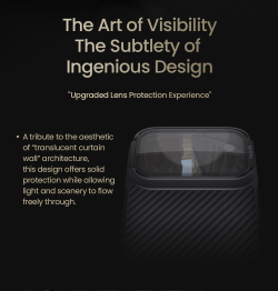 Чехол из карбона с MagSafe для iPhone 17 Pro Max, серия CarboProp Magnetic (версия с прозрачной крышкой) от Nillkin