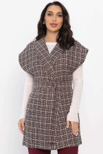 Жилет костюмный из твида Жюлли (кофе) Б14489-4М LT Collection