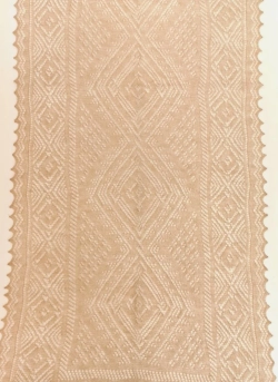 Оренбургский пуховый палантин А14060-29 бежевый