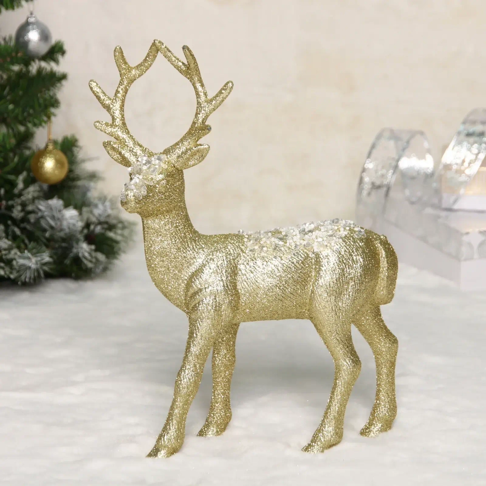 Фигурка новогодняя MAGIC «Лесной олень» 32*22*6 см, Золото