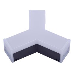 ULO-N11Y-10W-4000K IP40 BLACK Светильник светодиодный Y-образный. Белый свет 4000K. 1000Лм. Алюминий. Цвет черный. TM Uniel