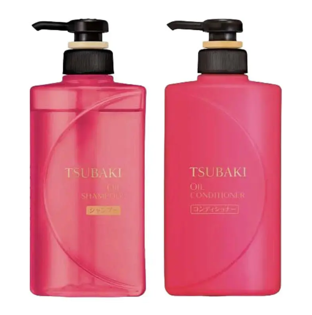 Tsubaki Oil Shampoo & Conditioner Pump Hair Set Набор с Шампунем и Кондиционером Обогащенный Маслами 490мл*2 набор по уходу за волосами
