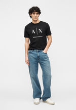 Armani Exchange Футболка с принтом - Чёрный