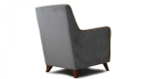 Кресло Френсис велюр кварцевый серый