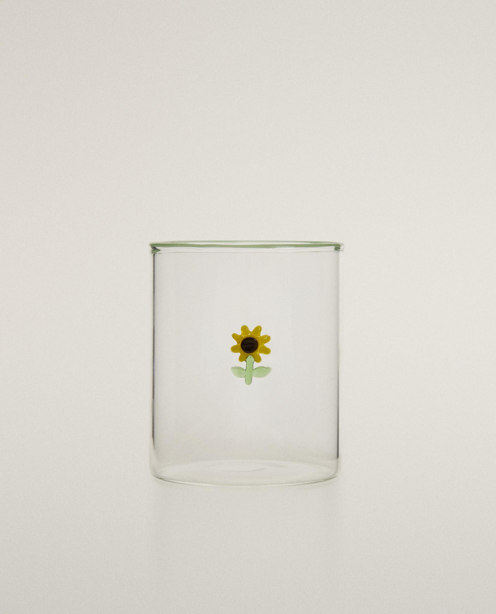 Zara Home стакан из боросиликатного стекла, цвет жёлтый, 9.5 см