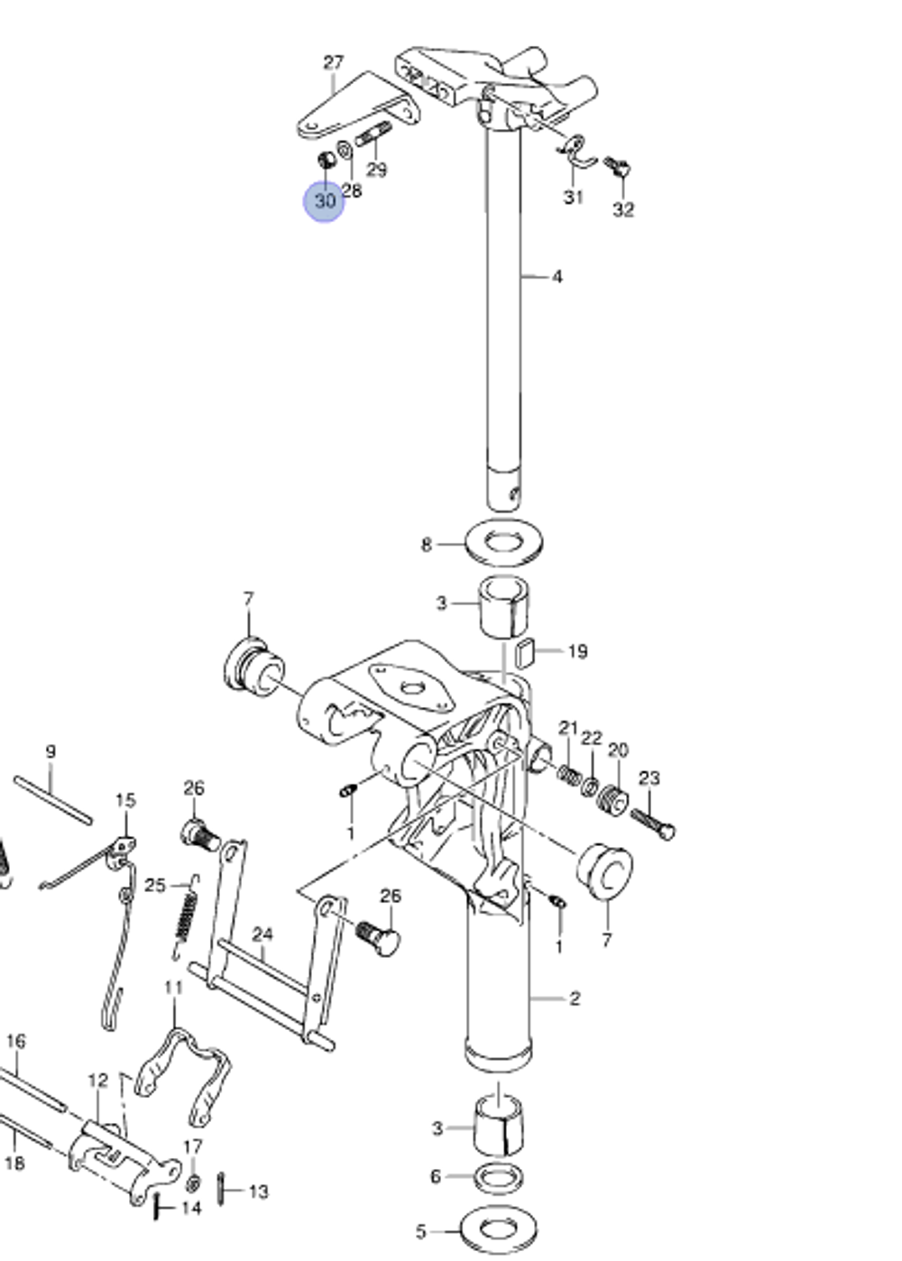 Гайка для лодочных моторов 09159-08059-000