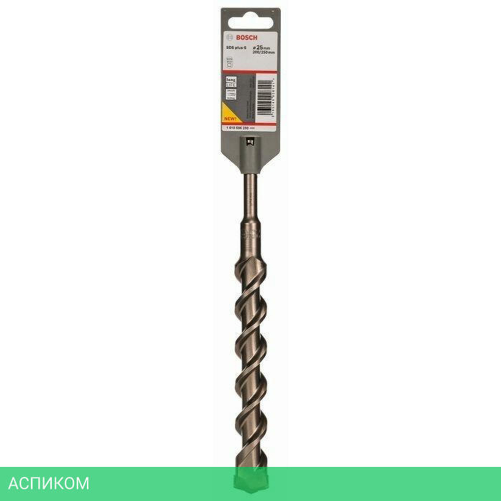 Бур Bosch SDS-plus 25х200х250 мм SDS-plus-5 1618596238