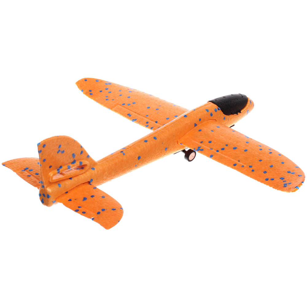 Самолет метательный «Истребитель» 35*37 см, запуск с пистолета, микс