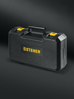 STEHER BOS-25 Duo, d125 / d150 мм, 2.5 мм, 350 Вт, бесщеточная орбитально-шлифовальная машина, кейс (BOS-25)