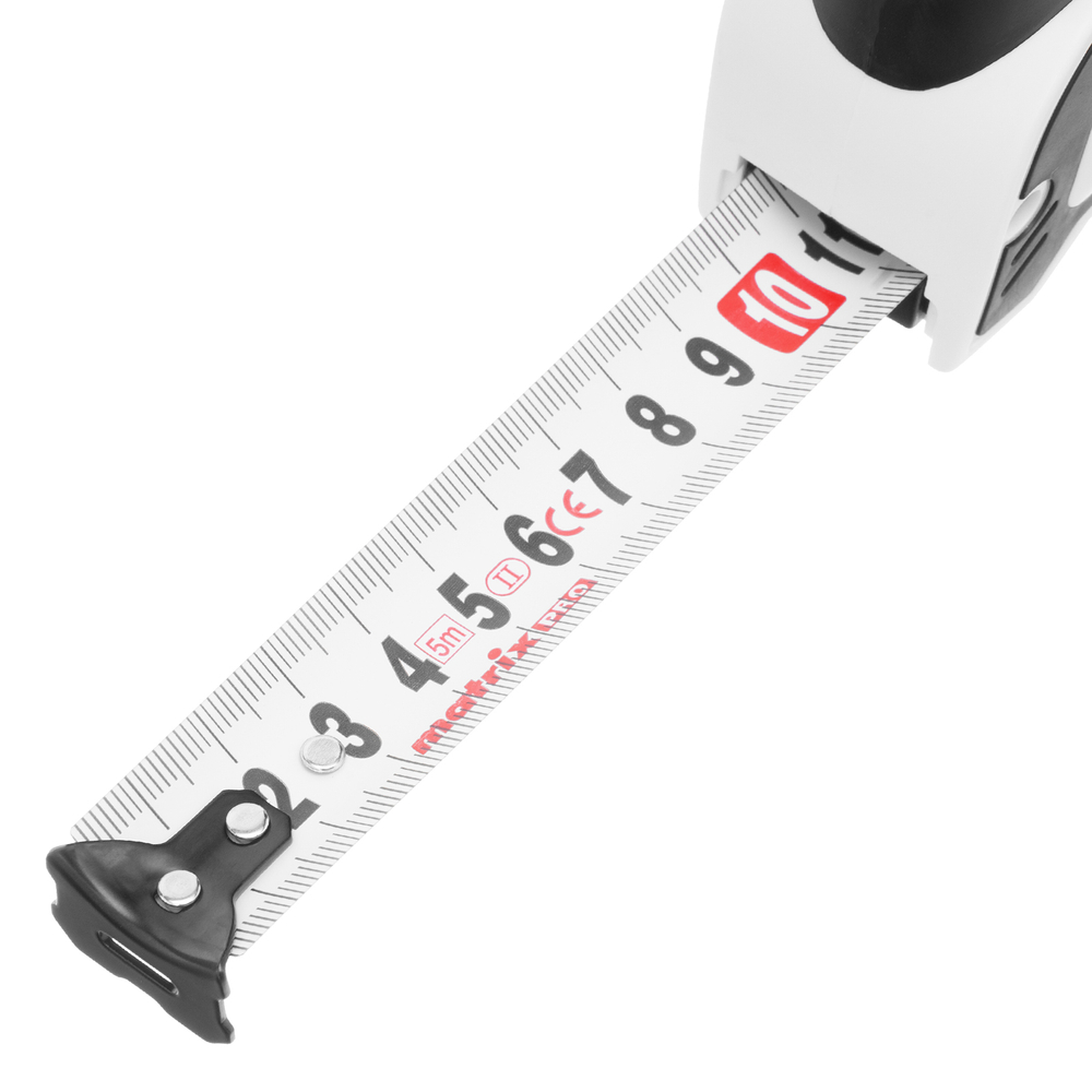 Рулетка Autostop,5 м х 25 мм,двухкомпонентный корпус,автоматическая фиксация,Pro Matrix