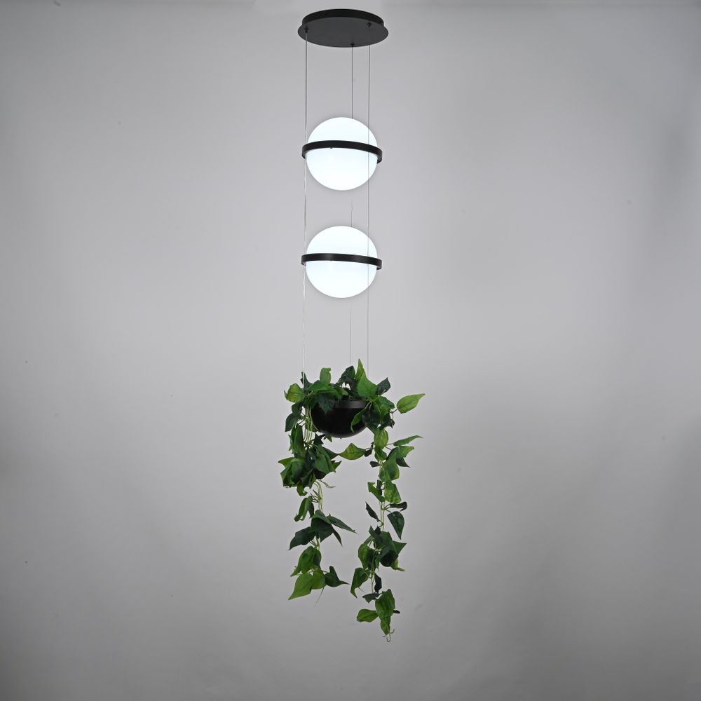Подвесной Светильник Palma Wall Lamp 2 Шара + 1 Вазон By Imperiumloft