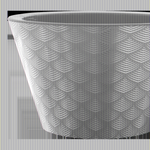 Кашпо для цветов пластиковое 3л d-19 см «Флейк» Мокко (фольга)