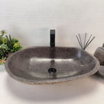 Каменная раковина из речного камня RS-63499 (66*42*16) 0124