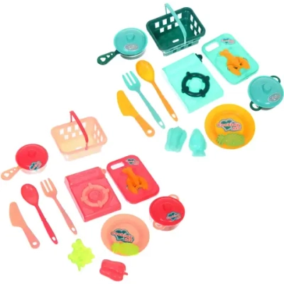 Набор посуды «Маленькая кухня», 15 предметов, 25*21 см, в ассортименте