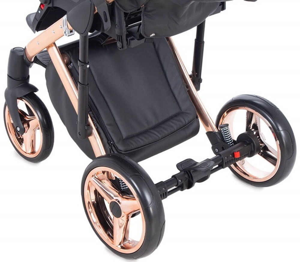 Детская коляска Adamex Chantal Star Collection 2 в 1 STAR101 черный+розовый