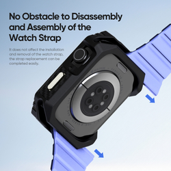 Чехол-бампер из Soft силикона от Dux Ducis для часов Apple Watch 42 мм на модели 10 серии, серия Damo Series Case