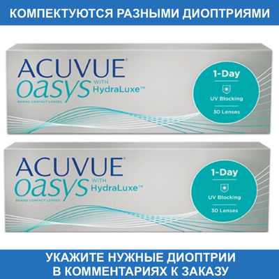 Однодневные контактные линзы Acuvue Oasys 1-Day (комплект 60 линз)