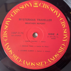 Винтажная виниловая пластинка LP Weather Report, Mysterious Traveller (Япония 1981) (Оби)