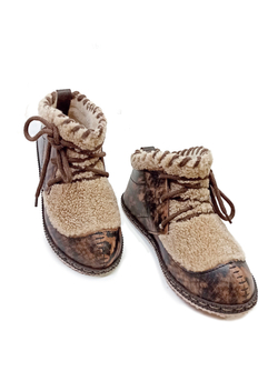 Ботильоны меховые "Sand&Turtle"