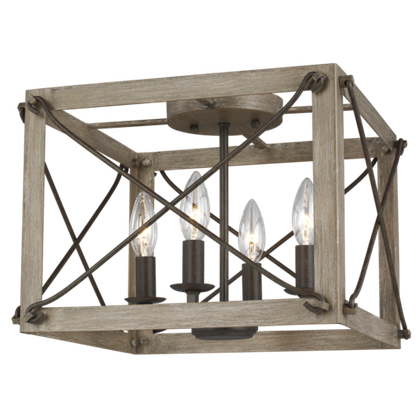 Потолочный светильник Visual Comfort Thornwood Four Light Flush Mount