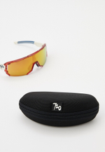 Спортивные очки 720armour Mars / Glossy Rubylith / Matte White Temple / Champion Gold Ti Lens