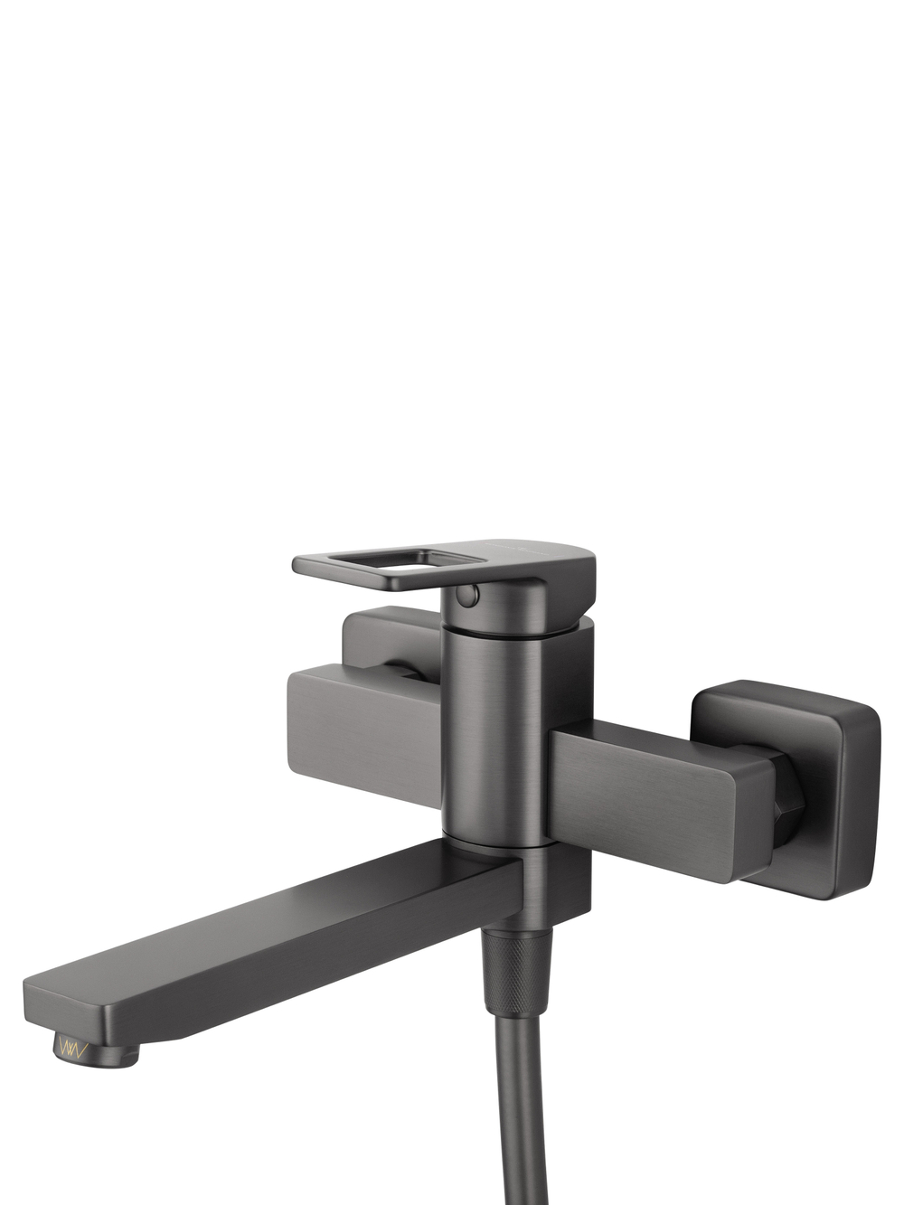 Смеситель для ванны с душем WONZON & WOGHAND FRAME, Темный графит (WW-88639010-BGM)