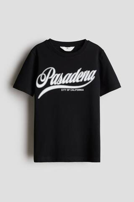 H&M Футболка с принтом, черный