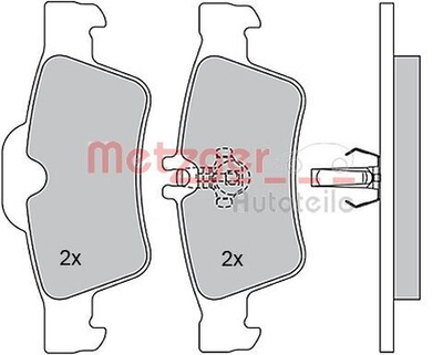METZGER - 1170049-MEZ - Brake Pad Set, disc brake