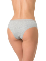 Трусики-бразилиана в мелкий рубчик (Размер: L) (Цвет: черный)