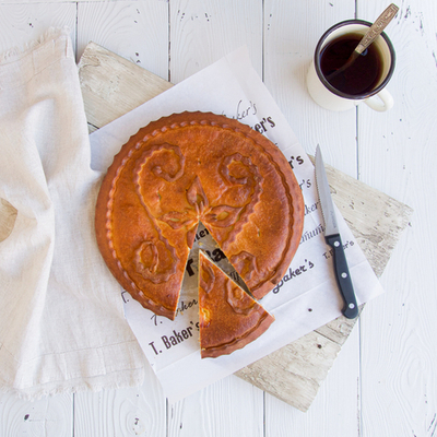 Пирог с горбушей и картофелем