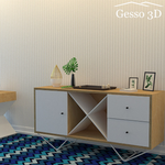 Гипсовая 3D панель Вектор