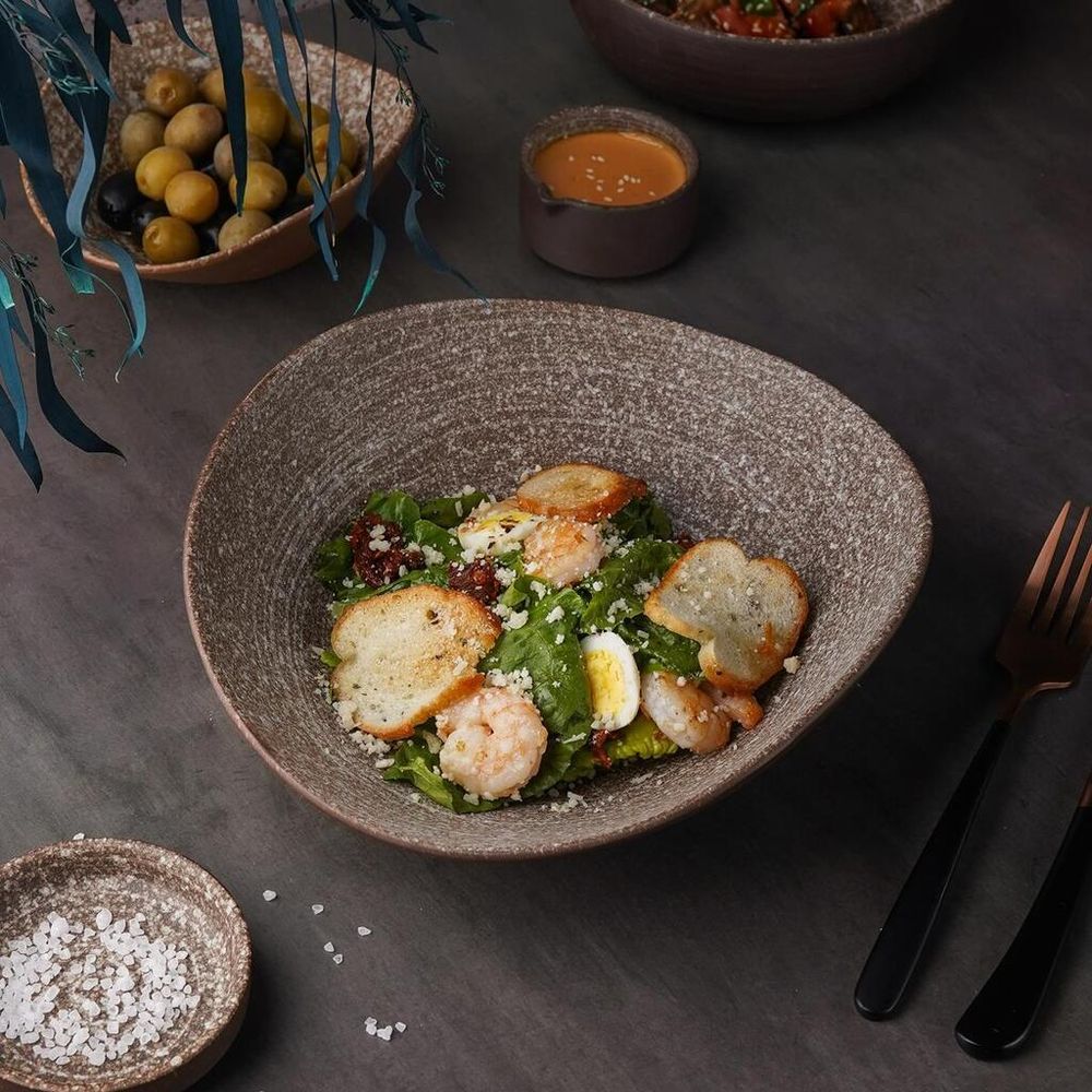 Салатник 800 мл 24,5*21,5 см h8 см Brown Untouched Taiga P.L. Proff Cuisine [1]